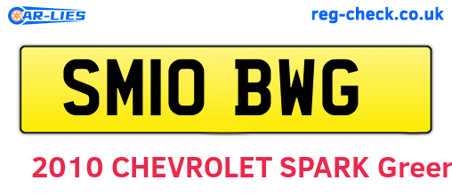 SM10BWG are the vehicle registration plates.