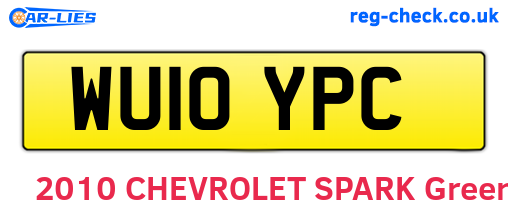 WU10YPC are the vehicle registration plates.