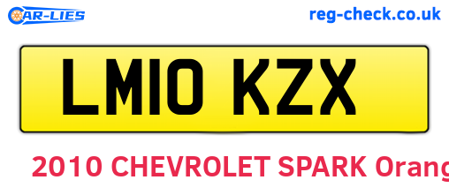 LM10KZX are the vehicle registration plates.