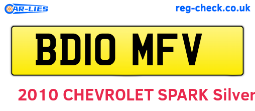 BD10MFV are the vehicle registration plates.
