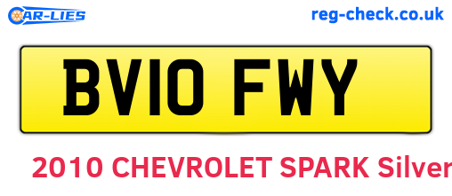 BV10FWY are the vehicle registration plates.