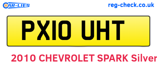 PX10UHT are the vehicle registration plates.