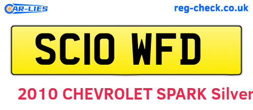 SC10WFD are the vehicle registration plates.