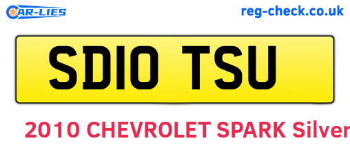 SD10TSU are the vehicle registration plates.