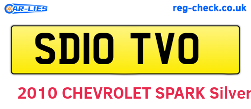 SD10TVO are the vehicle registration plates.