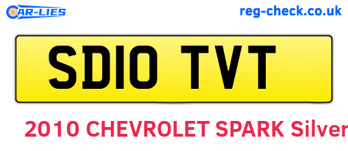 SD10TVT are the vehicle registration plates.