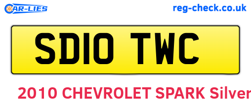 SD10TWC are the vehicle registration plates.