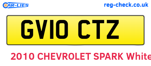 GV10CTZ are the vehicle registration plates.
