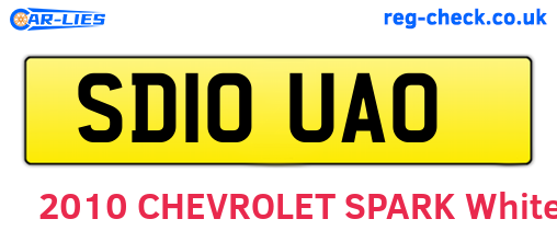 SD10UAO are the vehicle registration plates.