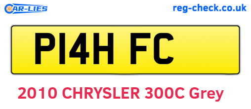 P14HFC are the vehicle registration plates.