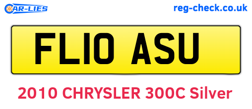 FL10ASU are the vehicle registration plates.