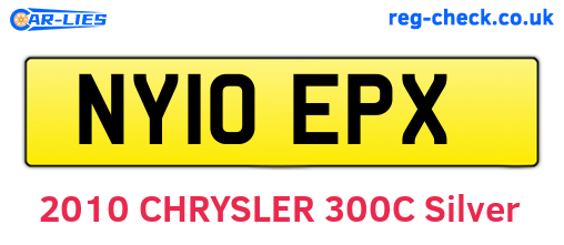NY10EPX are the vehicle registration plates.