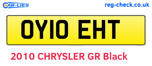 OY10EHT are the vehicle registration plates.