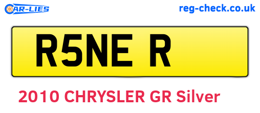 R5NER are the vehicle registration plates.