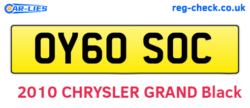 OY60SOC are the vehicle registration plates.