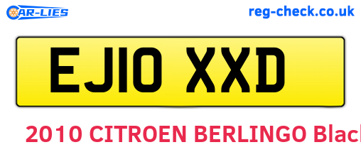 EJ10XXD are the vehicle registration plates.