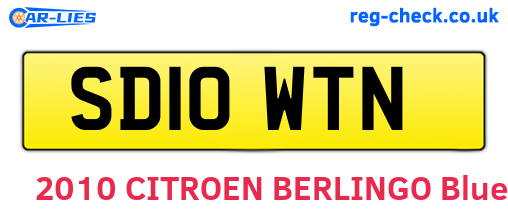 SD10WTN are the vehicle registration plates.