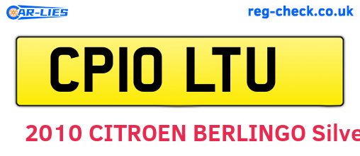 CP10LTU are the vehicle registration plates.