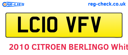 LC10VFV are the vehicle registration plates.