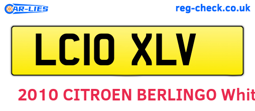 LC10XLV are the vehicle registration plates.
