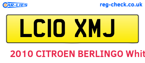 LC10XMJ are the vehicle registration plates.
