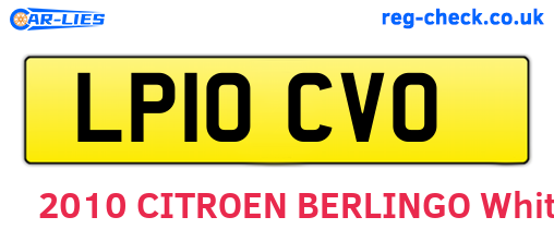 LP10CVO are the vehicle registration plates.