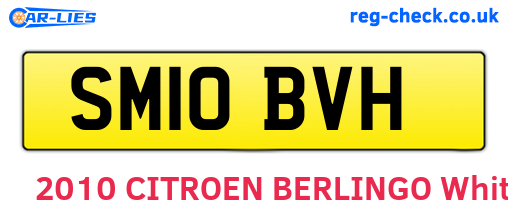 SM10BVH are the vehicle registration plates.