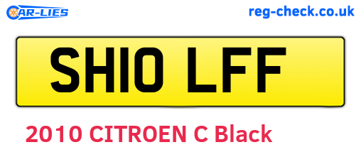SH10LFF are the vehicle registration plates.