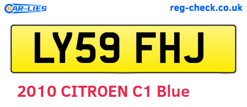 LY59FHJ are the vehicle registration plates.