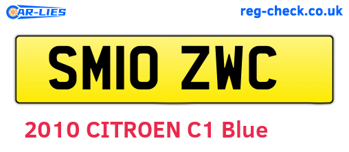 SM10ZWC are the vehicle registration plates.