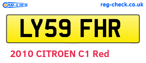 LY59FHR are the vehicle registration plates.