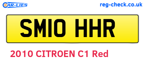 SM10HHR are the vehicle registration plates.
