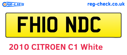FH10NDC are the vehicle registration plates.