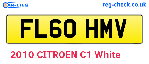 FL60HMV are the vehicle registration plates.