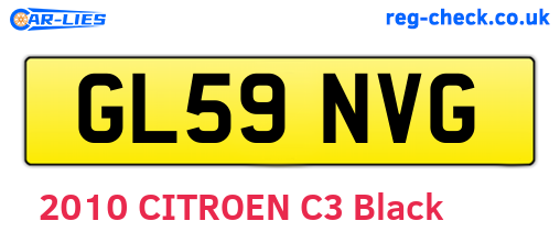 GL59NVG are the vehicle registration plates.