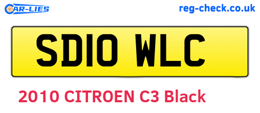 SD10WLC are the vehicle registration plates.
