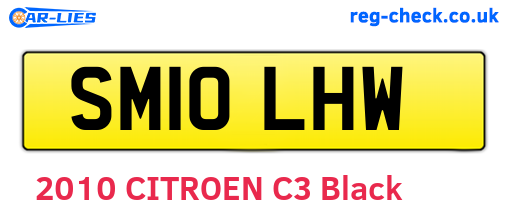 SM10LHW are the vehicle registration plates.