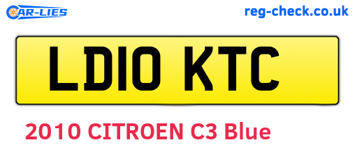 LD10KTC are the vehicle registration plates.