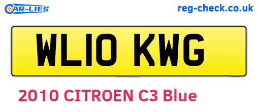 WL10KWG are the vehicle registration plates.