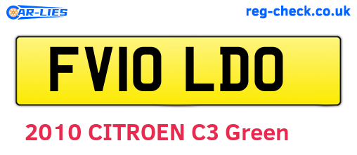 FV10LDO are the vehicle registration plates.