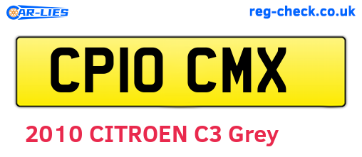 CP10CMX are the vehicle registration plates.