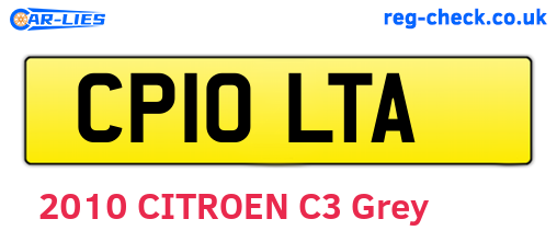 CP10LTA are the vehicle registration plates.