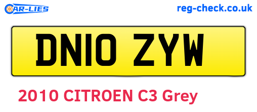 DN10ZYW are the vehicle registration plates.