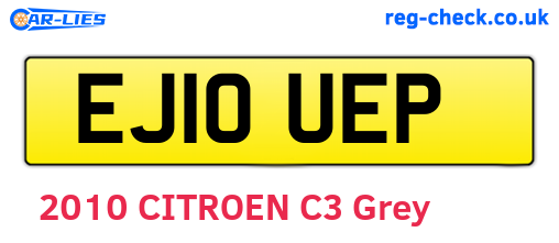 EJ10UEP are the vehicle registration plates.