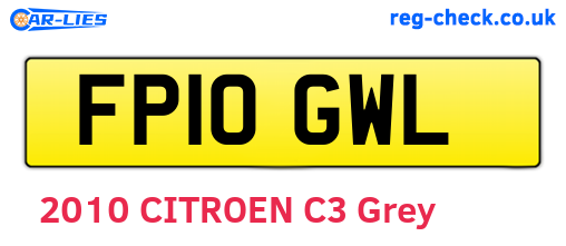 FP10GWL are the vehicle registration plates.
