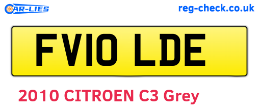 FV10LDE are the vehicle registration plates.