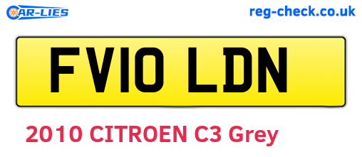 FV10LDN are the vehicle registration plates.