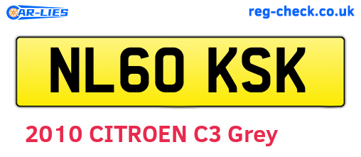 NL60KSK are the vehicle registration plates.