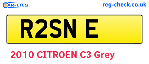 R2SNE are the vehicle registration plates.