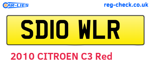 SD10WLR are the vehicle registration plates.
